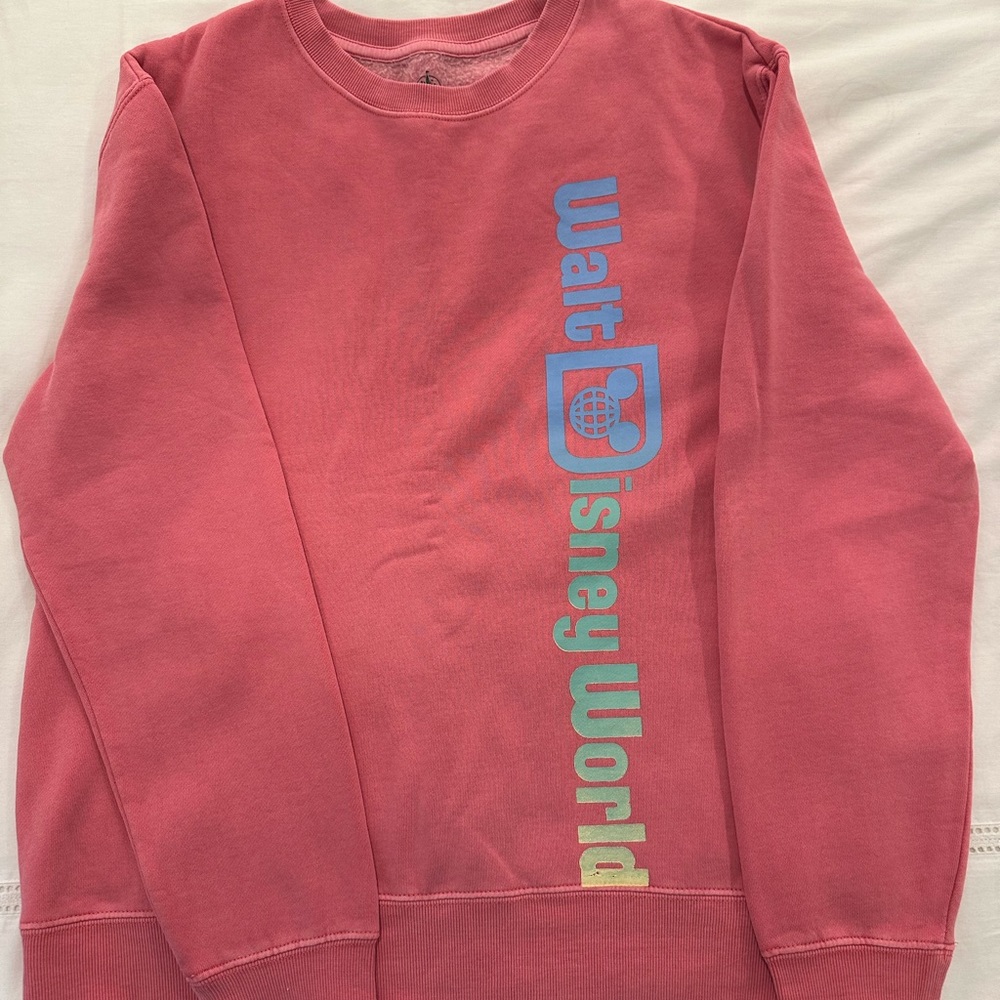 Mauve pink Walt Disney World sweatshirt